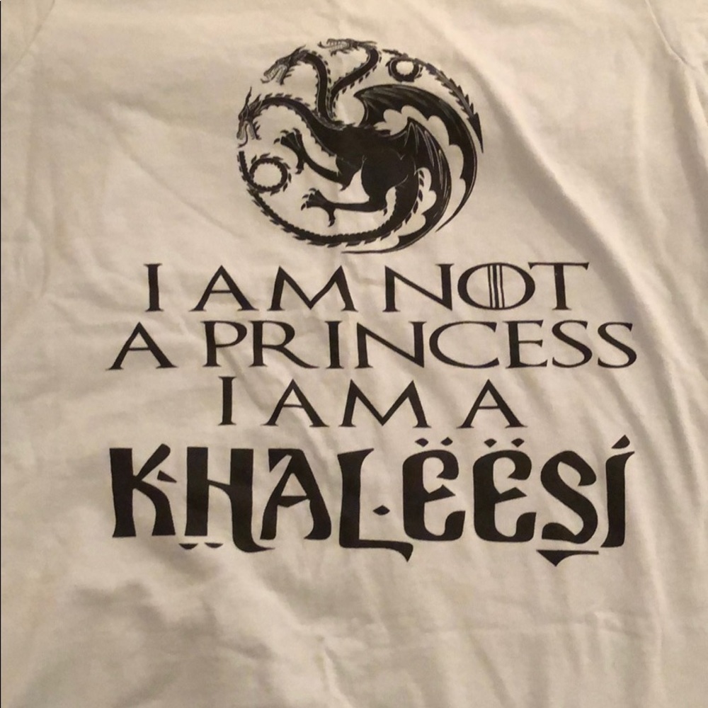 Light blue GOT Khaleesi tee, xs